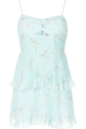 Self-Portrait Leeva Minikleid mit Blumen-Print