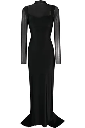 Atu Body Couture Semi-transparentes Abendkleid