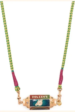 Marie Lichtenberg 18kt Believe Rotgoldhalskette mit Saphir und Diamanten