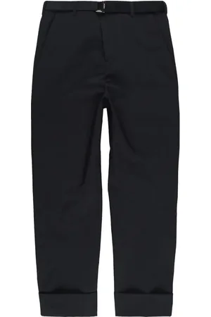 SACAI Cropped-Hose mit Umschlag