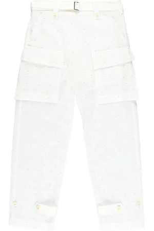 SACAI Hose mit Logo-Stickerei