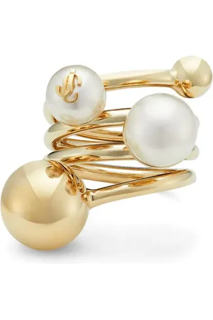 Jimmy Choo Ring mit Logo-Prägung