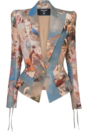 Balmain Blazer mit abstraktem Print