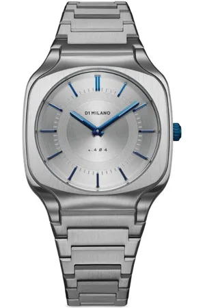 D1 MILANO Silver Square Bracelet 37mm