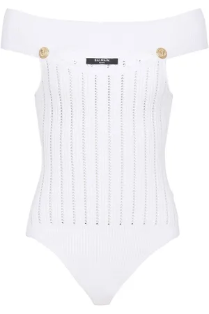 Balmain Body mit Lochstrickmuster