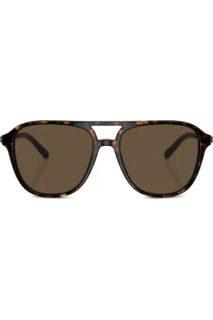 Bvlgari Sonnenbrille mit eckigem Gestell