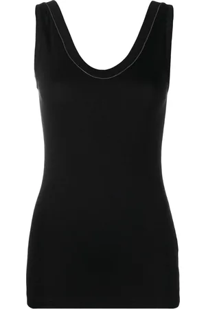 Brunello Cucinelli Top mit rundem Ausschnitt