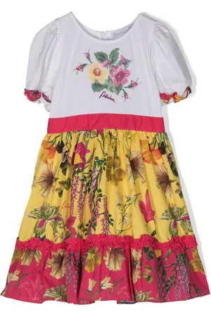 PATACHOU Gestuftes Kleid mit Blumen-Print