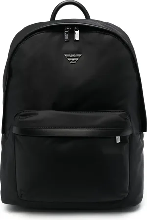 Emporio Armani Rucksack mit Logo-Schild