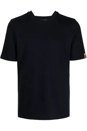 ROMEO HUNTE Terry T-Shirt mit eckigem Ausschnitt