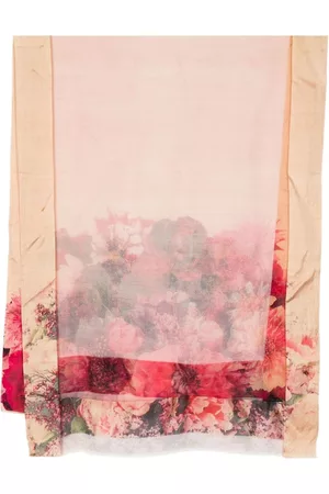 Faliero Sarti Damen Schals - Seidenschal mit Blumen-Print