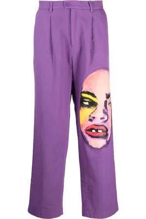 KIDSUPER STUDIOS Cordhose mit grafischem Print