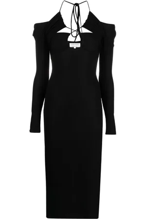Lama Jouni Midikleid mit Schnürung