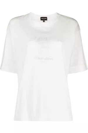 Armani Damen Shirts - T-Shirt mit Logo-Print
