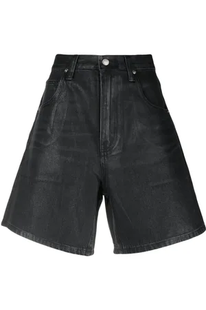 Alexander Wang Beschichtete Jeansshorts