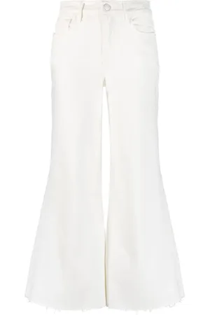 Frame Ausgestellte Cropped-Jeans