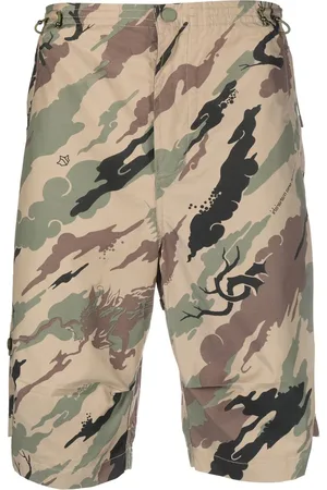 Maharishi Weite Shorts mit Camouflage-Print