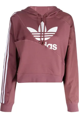 adidas Cropped-Hoodie mit Kordelzug