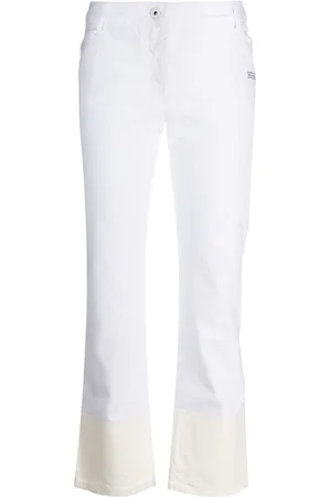 OFF-WHITE Jeans mit Kontrastsaum