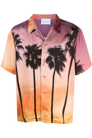 BLUE SKY INN Hemd mit Sunset Palms-Print