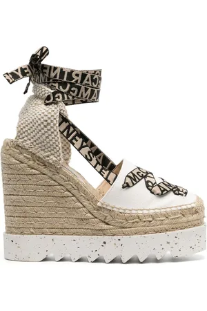 Stella McCartney Gaia Wedge-Espadrilles 140mm