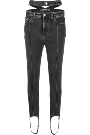 ANDREADAMO Skinny-Jeans mit Steg