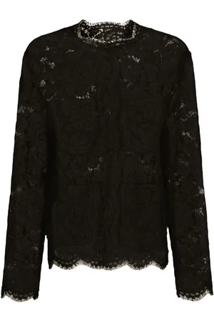 Dolce & Gabbana Einreihige Jacke mit Spitze