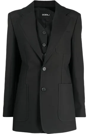 GOEN.J Blazer mit fallendem Revers