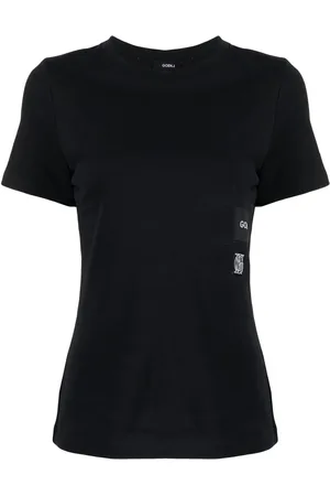 GOEN.J T-Shirt mit Logo-Print