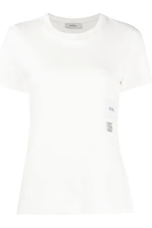 GOEN.J T-Shirt mit Logo-Print