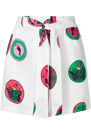 AMIR SLAMA Shorts mit grafischem Print