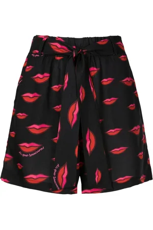 AMIR SLAMA Shorts mit Lippen-Print