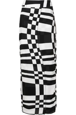 AMIR SLAMA Midirock mit Print