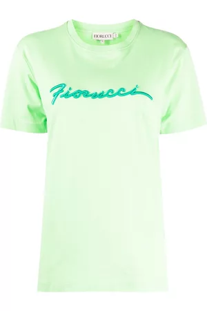 Fiorucci Damen Shirts - T-Shirt mit aufgesticktem Logo