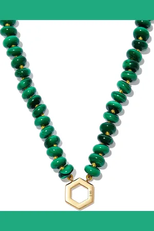 HARWELL GODFREY 18kt Gelbgoldhalskette mit Perlen
