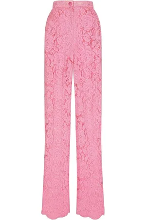 Dolce & Gabbana Ausgestellte Hose aus floraler Spitze