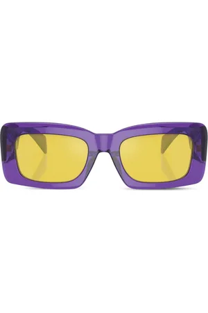 VERSACE Eckige Sonnenbrille mit Greca-Detail