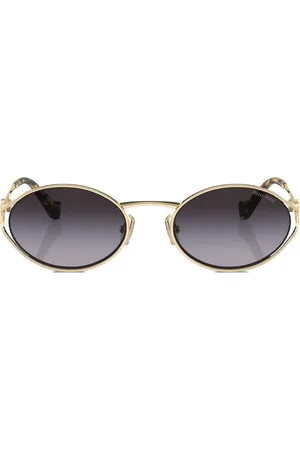 Miu Miu Sonnenbrille mit ovalem Gestell
