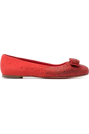 Salvatore Ferragamo Ballerinas mit Perlenverzierung