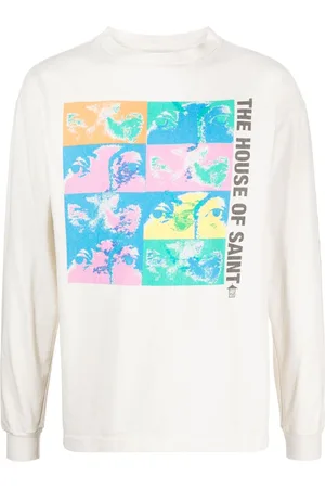 SAINT MXXXXXX Langarmshirt mit grafischem Print