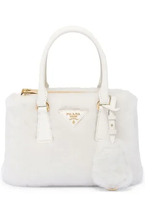 Prada Galleria Mini-Handtasche mit Shearling