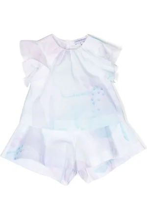 Emporio Armani Shorts mit Aquarell-Optik