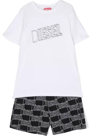 Diesel Schlafanzüge - Pyjama mit Logo-Print