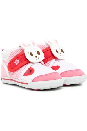 Miki House Bunny Sneakers mit Klettverschluss