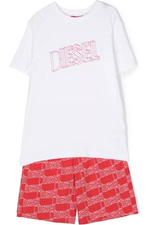 Diesel Schlafanzüge - Pyjama mit Logo-Print