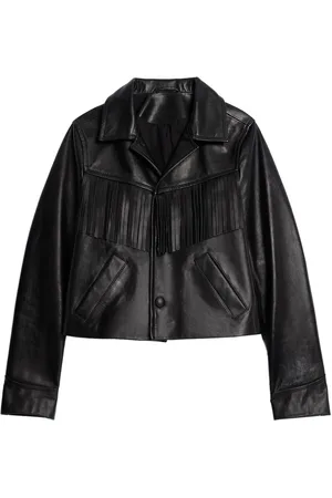 Ami Lederjacke mit Quasten