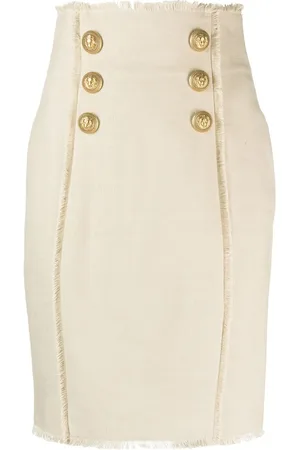 Balmain Klassischer High-Waist-Rock