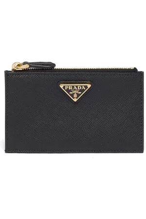 Prada Kartenetui mit Logo-Schild