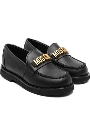 Moschino Mokassins mit Logo-Schild