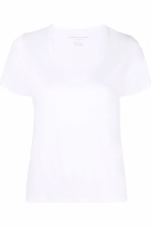 Majestic T-Shirt mit V-Ausschnitt